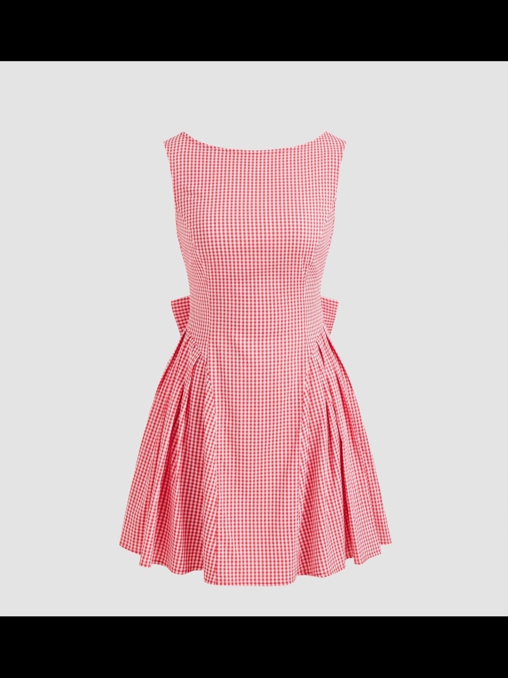 Cider Pink Gingham Fit & Flare Mini Dress